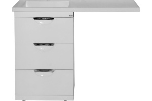 Тумба для комплекта Misty Куба 50 белая, под стиральную машину