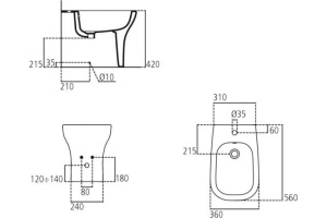 Биде напольное Ideal Standard Active (T501201) - 3