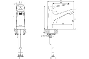 Смеситель Bravat Eco-D F193158C для раковины - 3