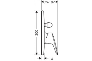 Смеситель hansgrohe Logis для ванны 71409000 - 2