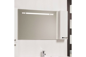 Зеркало-шкаф Aquaton Диор 120 R с подсветкой и подогревом белый - 3