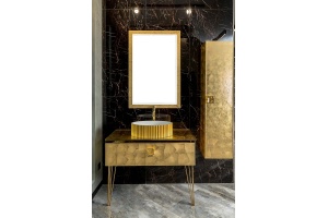 Тумба под раковину Armadi Art Lucido 80 золото - 2