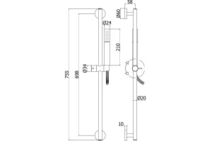 Душевой гарнитур Paffoni Life ZSAL135CRAG - 2