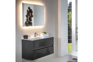 Тумба под раковину Armadi Art Vallessi 80 черный глянец - 2