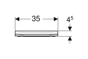 Сиденье для унитаза Geberit Smyle Square белый (500.688.01.1) - 3