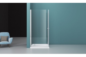 Душевой уголок BelBagno Etna 100х100 профиль хром стекло прозрачное - 3