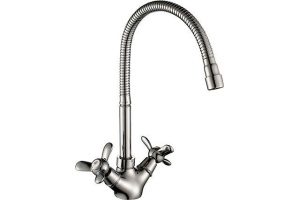 Смеситель для кухонной мойки Rossinka  хром (Q02-75)