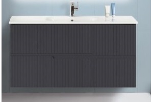 Тумба под раковину Cezares Duet 77х45, Grafito (DUET-800-2C-SO-GR-P) - 2