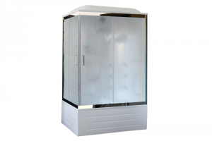 Душевая кабина Royal Bath 120х80 правая хром стекло матовое с гидромассажем