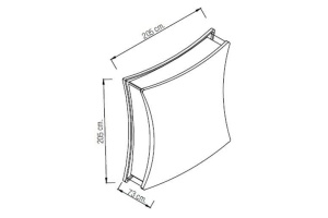 Накладной светильник Horoz Electric Taflan HRZ00000951 - 2