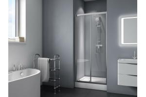 Душевая дверь BelBagno Due 100 хром (DUE-BF-1-100-C-Cr) - 2