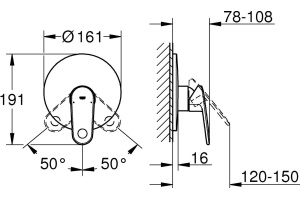 Смеситель Grohe Europlus II 19537002 для душа - 2