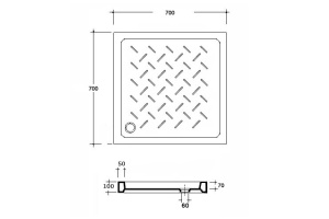 Поддон для душа RGW Ceramics CR-088 80х80х10 - 2
