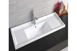 Раковина встраиваемая CeramaLux N 121.5 см белый (NYJ840-120)