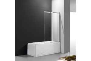 Шторка на ванну Cezares Slider VF-11-100/150-C-Cr стекло прозрачное - 2