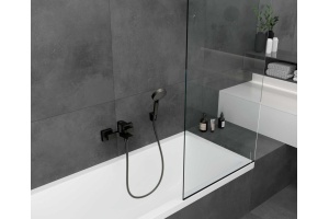 Смеситель Hansgrohe Vernis Shape 71450670 для ванны с душем, черный - 2