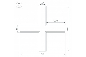 Коннектор T-образный Arlight SL-Linia65-F 030127 - 3