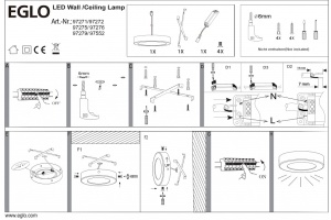 Накладной светильник Eglo ПРОМО Fueva 1 97279 - 2