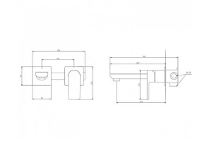 Смеситель для раковины Abber Weiss Insel черный, матовый (AF8082B) - 3