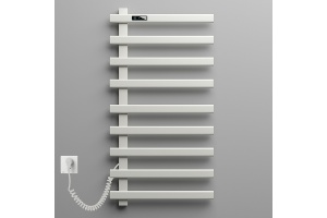 Полотенцесушитель электрический Black&White Moon 92х48 белый матовый - 3