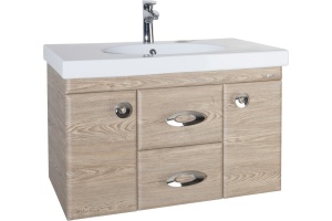 Тумба с раковиной Bellezza Неаполь 90 подвесная 2 ящика карпатская ель - 2