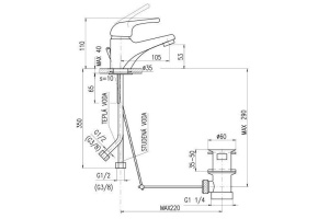 Смеситель для раковины Rav Slezak Sazava хром (SA027.5) - 2