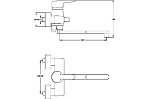 Смеситель для ванны Ideal Standard Connect хром (B9923AA) - 2