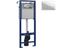 Система инсталляции для унитазов Cersanit Vector 64184 с кнопкой смыва, белая