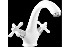 Смеситель для раковины Rav Slezak Morava retro белый