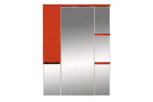 Зеркало Misty Жасмин 75 с подветкой, красная плёнка L