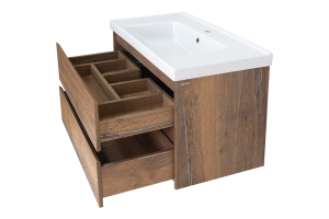 Dallas - 90 Тумба подвесная 2 ящ. ДСП (Дуб Галифакс) - 3