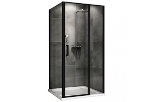 Душевой уголок ABBER Sonnenstrand профиль 110х80 черный (AG04110BS-S80B)