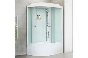 Душевая кабина Royal Bath BK 120x80 R профиль хром стекло матовое - 3