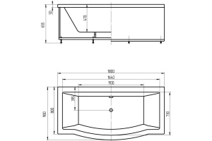 Акриловая ванна Aquatek Гелиос с фронтальным экраном - 2