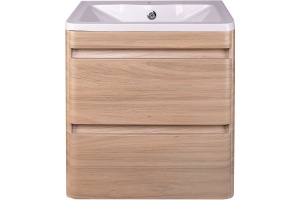 Тумба для комплекта Style Line Атлантика 60 Люкс Plus, подвесная, ясень перламутр