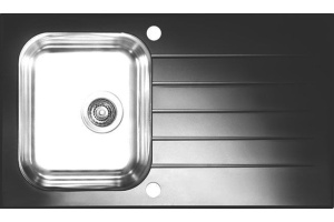 Мойка кухонная Alveus Glassix 10 черная