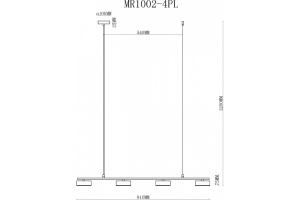 Подвесной светильник MyFar Milla MR1002-4PL - 3