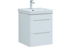 Тумба с раковиной Allen Brau Aquanet София 50 белый глянец - 2