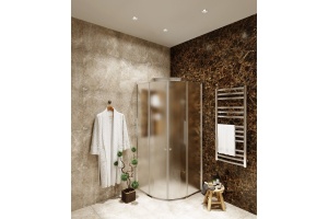 Душевой уголок Agger A01 080MCR/G 80х80, матовое стекло - 2