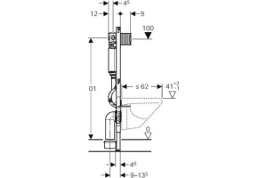 Система инсталляции для унитазов Geberit Duofix Omega 111.060.00.1 - 3