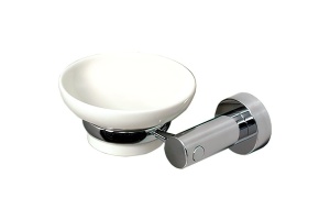 Мыльница с держателем Wasserkraft хром - белый