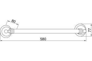 Полотенцедержатель Boheme Hermitage Bronze 10321 - 2