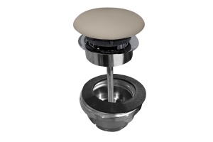 Донный клапан для раковины Kerasan Nolita коричневый матовый (923381)