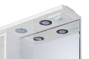 Зеркало-шкаф Aquaton Онда 60 L с подсветкой белый - 3