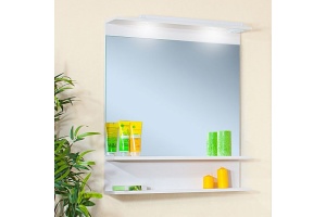 Зеркало Бриклаер Чили 80 светлая лиственница С, с подсветкой