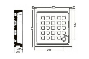 Душевой поддон Kerasan Retro 90х90 белый (133801) - 2