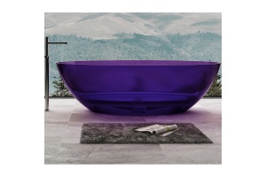 Ванна из полиэфирной смолы Abber Kristall 180х85 фиолетовая без гидромассажа
