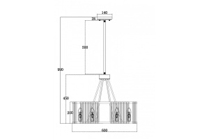 Подвесная люстра Maytoni Solar MOD087PL-06G - 3