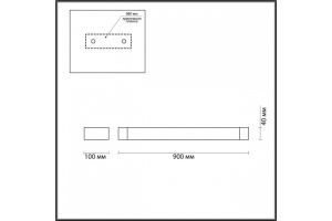 Настенный светодиодный светильник Odeon Light Hightech Arno 3887/24WW - 3