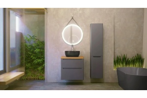 Тумба для комплекта Jorno Wood 60, серая - 3